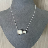 Planet Series – Twin Sphere Sterling Silver Necklace - floysun