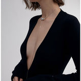 Planet Series – Twin Sphere Sterling Silver Necklace - floysun