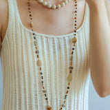 Planet Trail Natural Stone Necklace - floysun