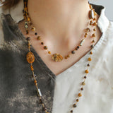 Planet Trail Natural Stone Necklace - floysun
