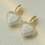 Pure Heart Statement Resin Earrings - floysun