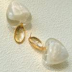 Pure Heart Statement Resin Earrings - floysun