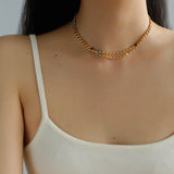 Rainbow Candy Bean Long Necklace - floysun