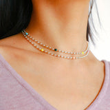 Rainbow Candy Bean Long Necklace - floysun