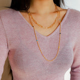 Rainbow Candy Bean Long Necklace - floysun
