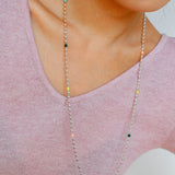 Rainbow Candy Bean Long Necklace - floysun