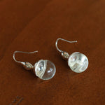 Red Agate Green Agate White Crystal Pearl Ear Hook - floysun