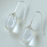 Red Black Onyx White Crystal Ear Hooks Drop Earrings - floysun