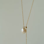 Retro Pull - Through Pearl Pendant Necklace - floysun