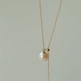 Retro Pull - Through Pearl Pendant Necklace - floysun