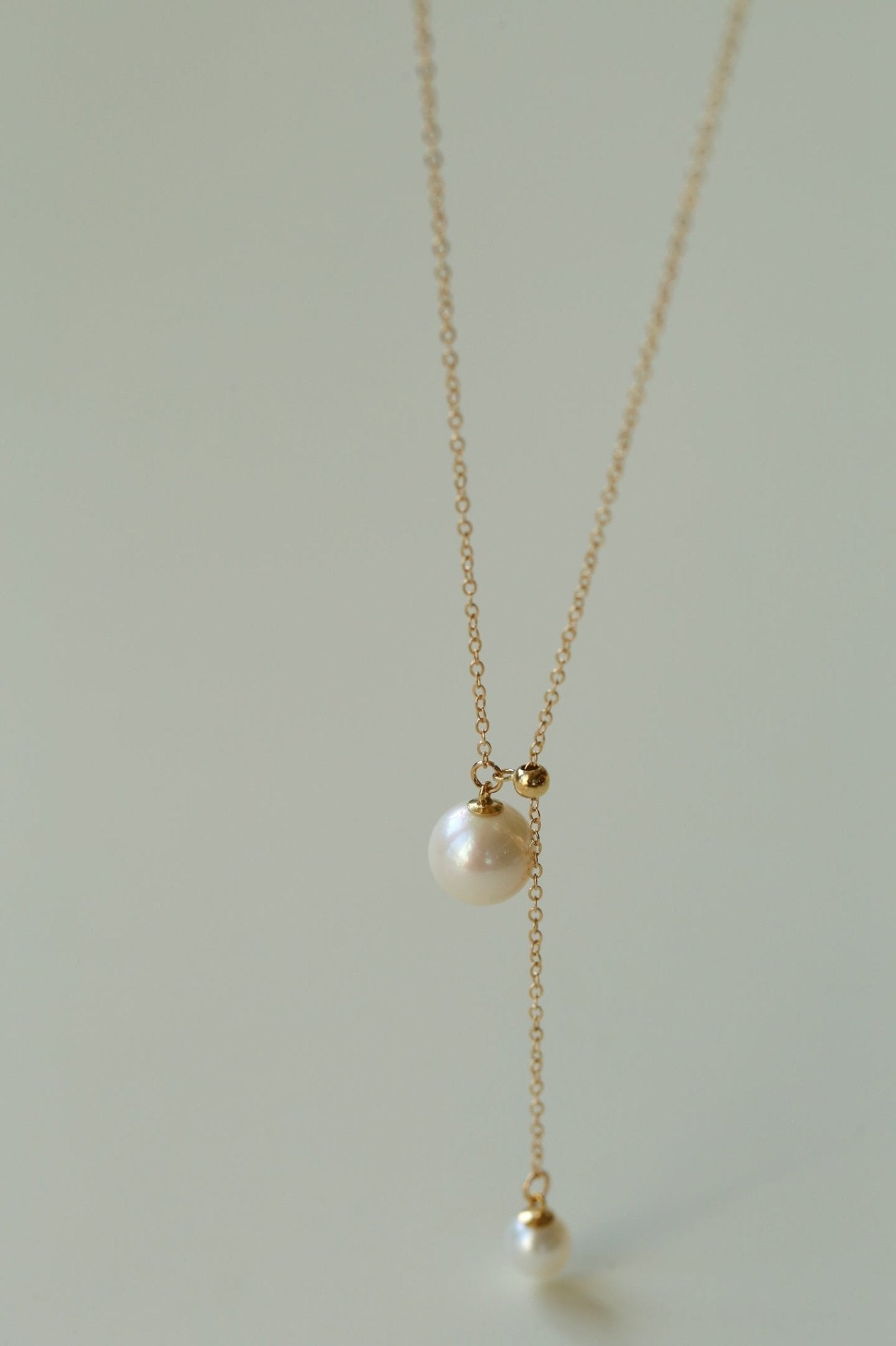 Retro Pull - Through Pearl Pendant Necklace - floysun