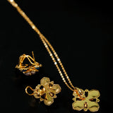 Retro Turquoise Clover Pearl Pendant Necklace - floysun