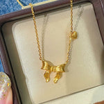 Reversible Bow Pendant Necklace - floysun