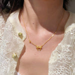 Reversible Bow Pendant Necklace - floysun