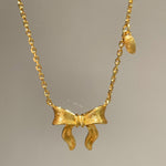 Reversible Bow Pendant Necklace - floysun