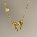 Reversible Bow Pendant Necklace - floysun