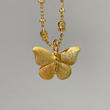 Reversible Gradient Pink Sapphire Butterfly Necklace - floysun