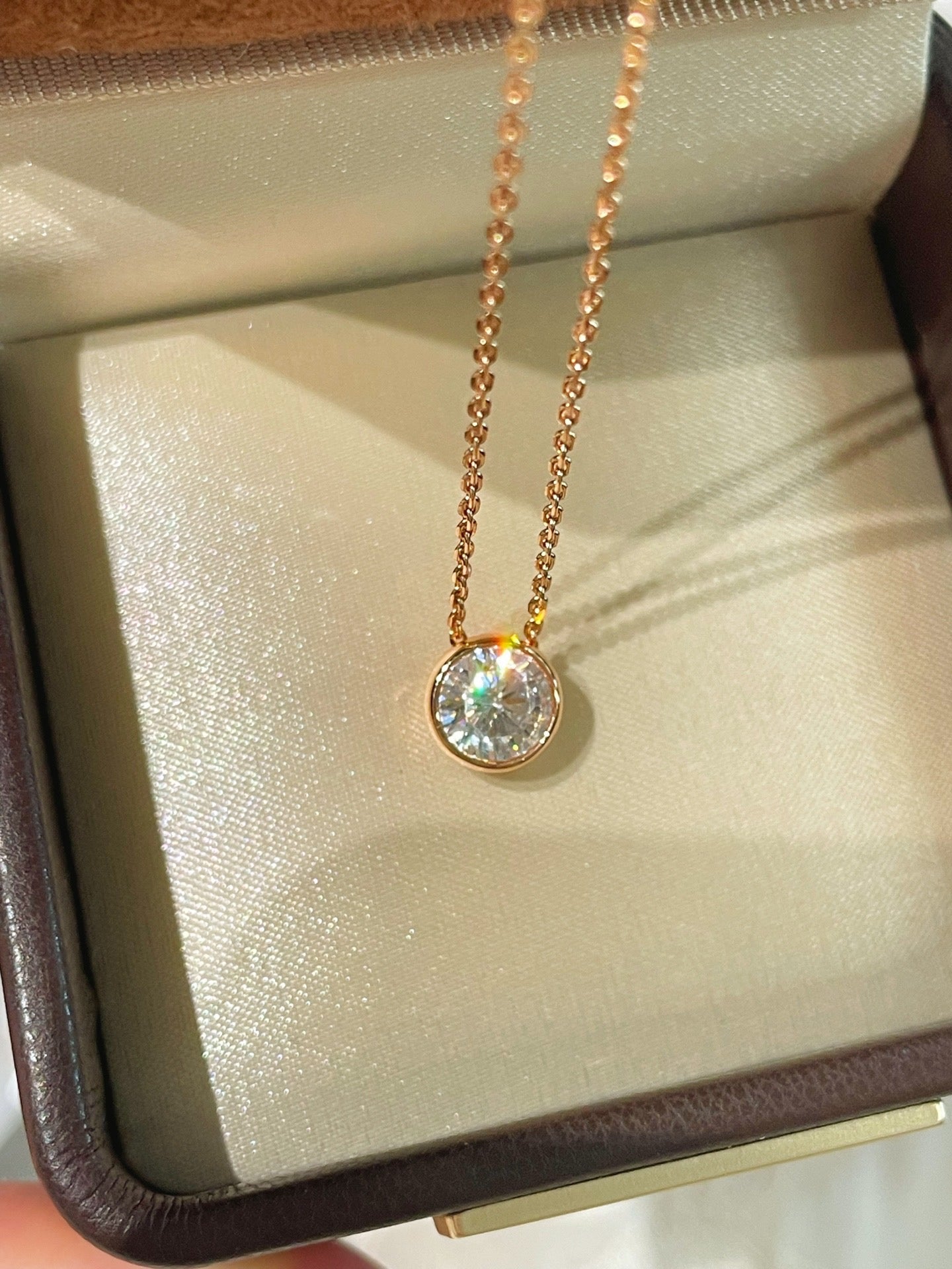 Reversible Heart & Solitaire Pendant Necklace - floysun
