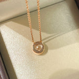 Reversible Heart & Solitaire Pendant Necklace - floysun