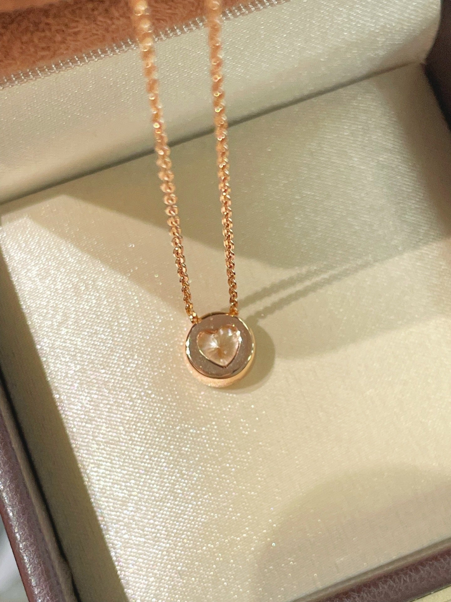 Reversible Heart & Solitaire Pendant Necklace - floysun