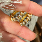 Reversible Huggie Earrings – Pave Diamond & Polished Finish - floysun