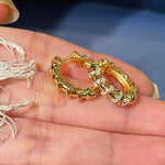 Reversible Huggie Earrings – Pave Diamond & Polished Finish - floysun