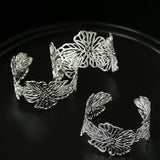 Romantic Lace Flower Open Cuff Bracelet - floysun