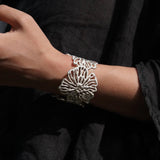 Romantic Lace Flower Open Cuff Bracelet - floysun