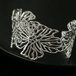 Romantic Lace Flower Open Cuff Bracelet - floysun