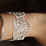Romantic Lace Flower Open Cuff Bracelet - floysun