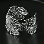 Romantic Lace Flower Open Cuff Bracelet - floysun