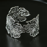 Romantic Lace Flower Open Cuff Bracelet - floysun