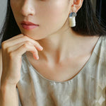 Romantic Ocean White Shell Conch Earrings - floysun