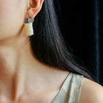 Romantic Ocean White Shell Conch Earrings - floysun