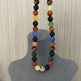 Romantic Universe Dopamine Color Beaded Necklace - floysun
