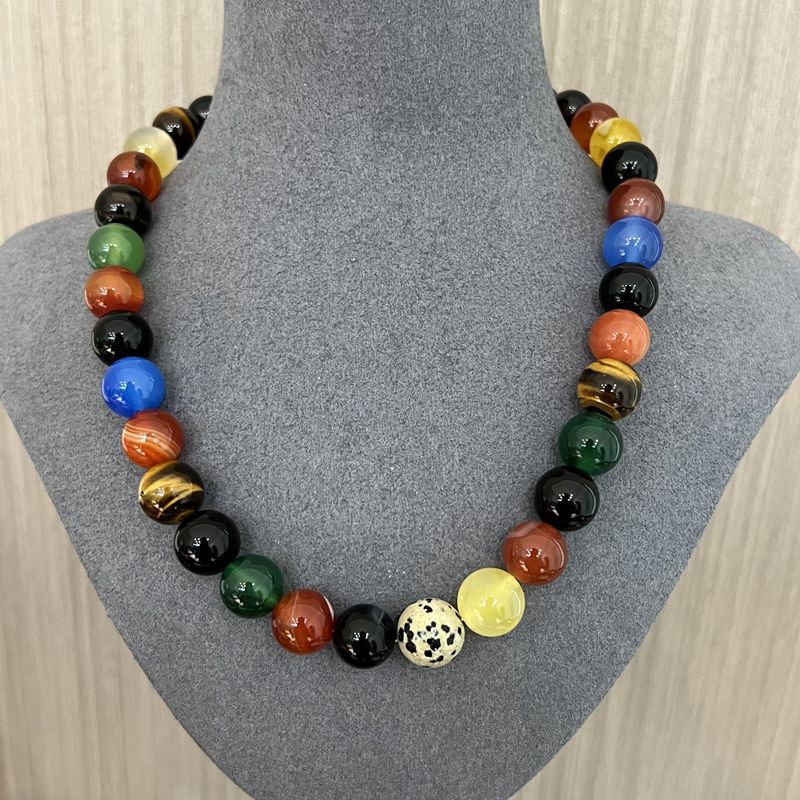 Romantic Universe Dopamine Color Beaded Necklace - floysun