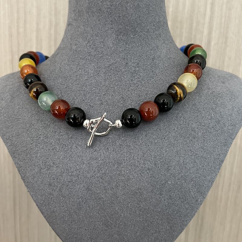 Romantic Universe Dopamine Color Beaded Necklace - floysun