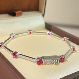 Ruby T - Bar & Diamond Accent Bracelet - floysun