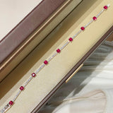 Ruby T - Bar & Diamond Accent Bracelet - floysun