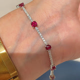 Ruby T - Bar & Diamond Accent Bracelet - floysun