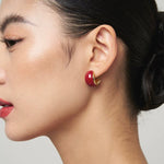 Salt Island Koi Series Red Koi Earrings - floysun