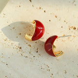 Salt Island Koi Series Red Koi Earrings - floysun