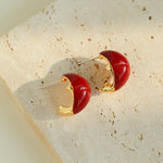 Salt Island Koi Series Red Koi Earrings - floysun