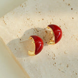 Salt Island Koi Series Red Koi Earrings - floysun