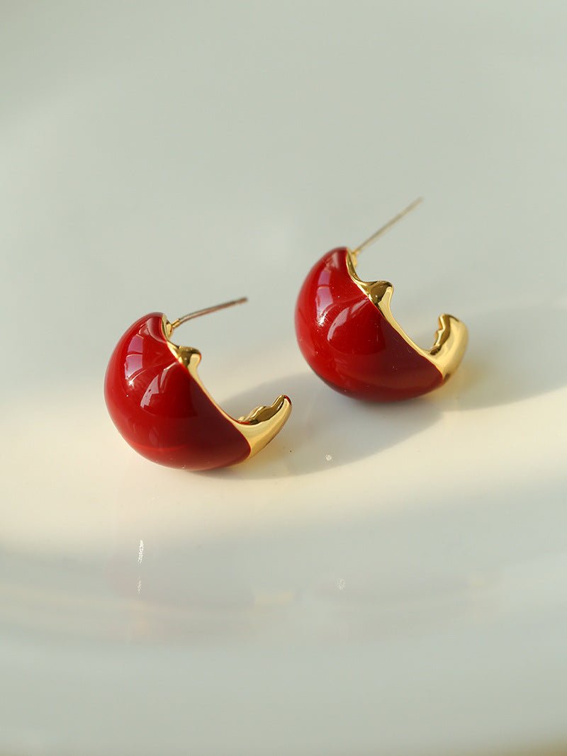 Salt Island Koi Series Red Koi Earrings - floysun