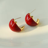 Salt Island Koi Series Red Koi Earrings - floysun