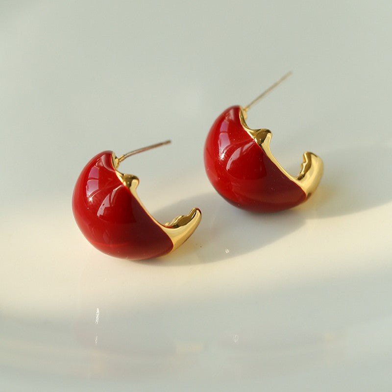 Salt Island Koi Series Red Koi Earrings - floysun
