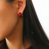 Salt Island Koi Series Red Koi Earrings - floysun