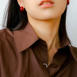 Salt Island Koi Series Red Koi Earrings - floysun