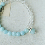 Sea of Stars Bracelet – Aquamarine & White Crystal - floysun